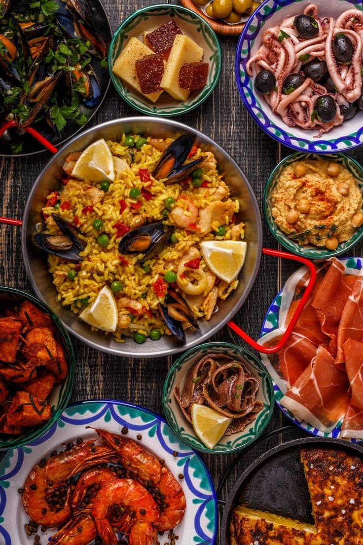 Spanish cuisine dishes